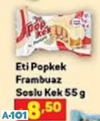 ETİ POPKEK FRAMBUAZ SOSLU KEK 55 G